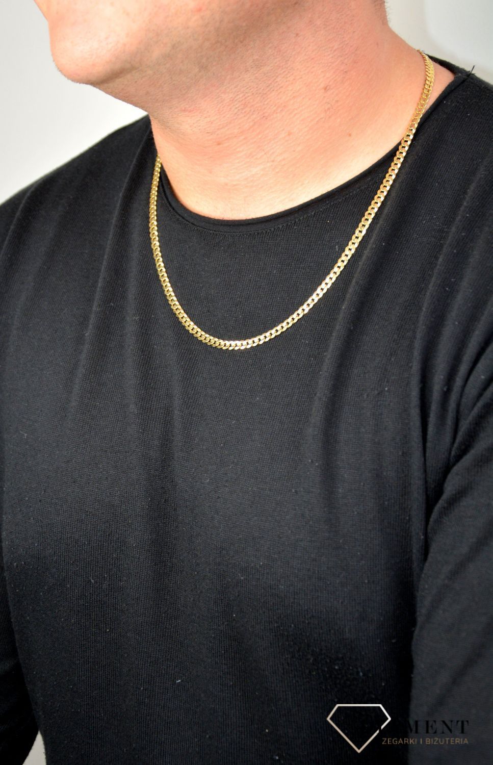 Złoty łańcuszek 585 pancerka 4,5 mm LA 532B 585 4,5mm ✅ Złoty łańcuszek o klasycznym splocie pancerki wykonany z najwyższej jakości złota próby 585.jpg